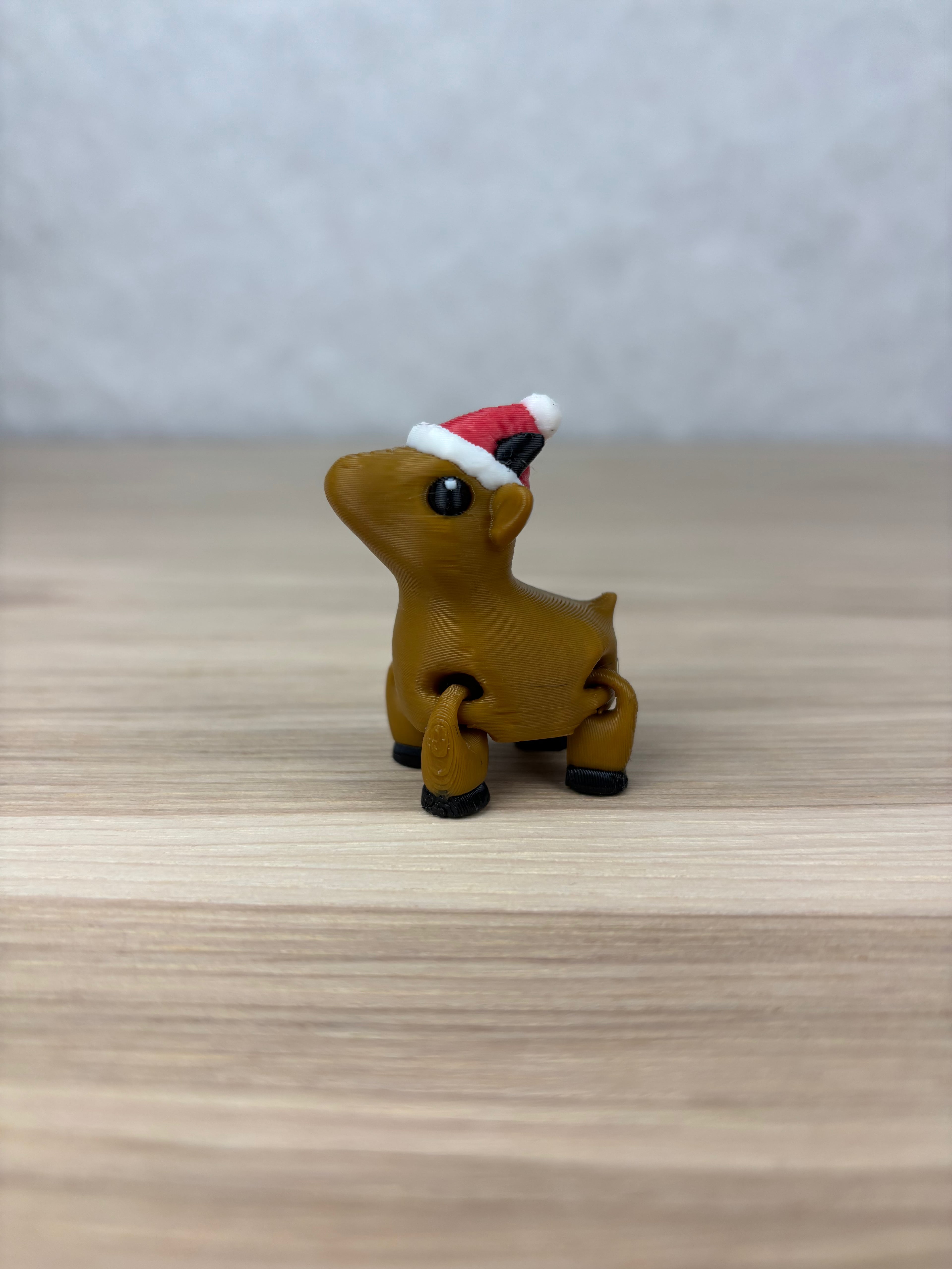 Goat with Christmas Hat 3d model