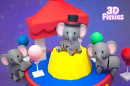 Flexi Elephant Circus Accessories 3d model