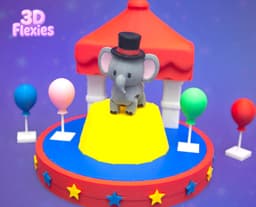 Flexi Elephant Circus Accessories 3d model