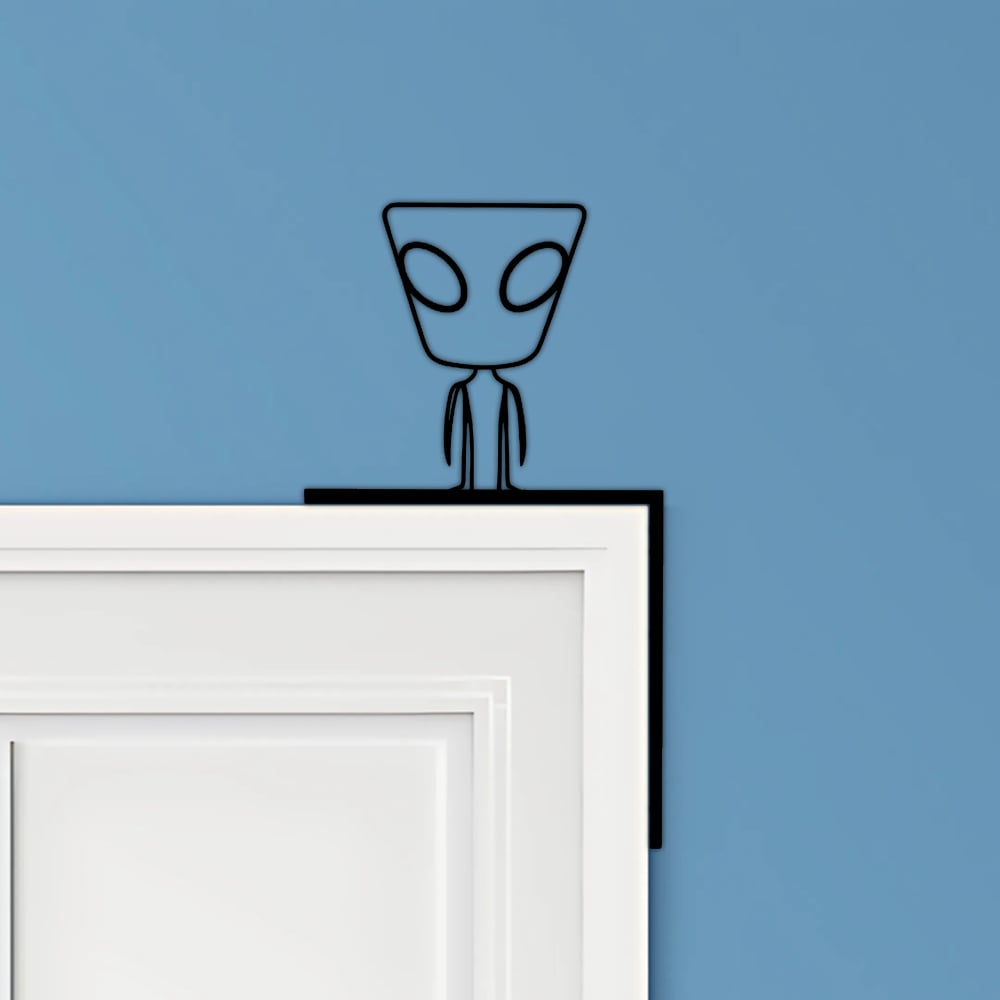 Alien Door Corner Decor 3d model