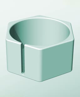 CH162-100-S Stackable slotted bin box module for creative decor 3d model