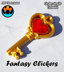 Key Heart Clicker, Fantasy Clickers 3d model