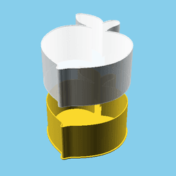 Radish, nestable box (v1) 3d model