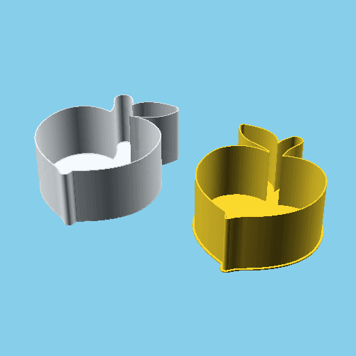 Radish, nestable box (v1) 3d model