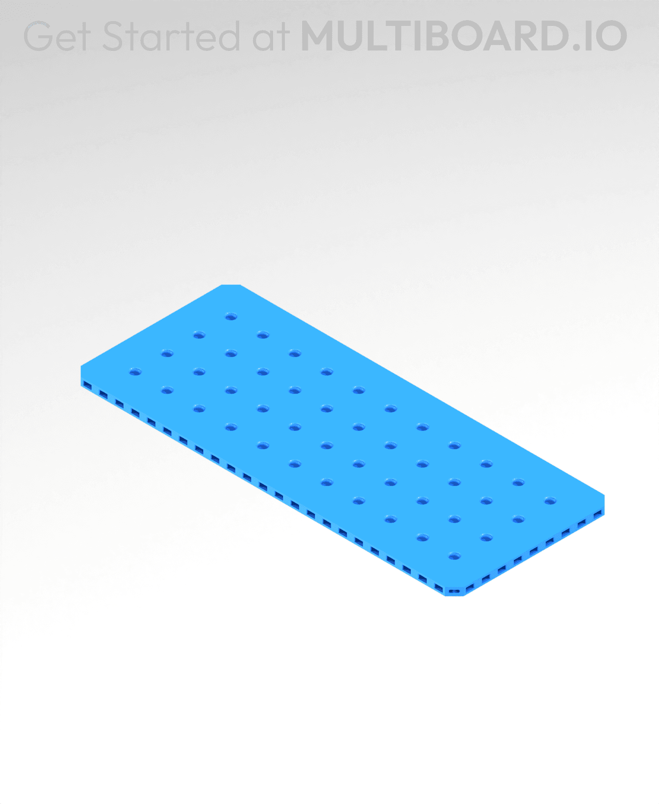 5x12 MU - Small Thread MU - MultiBoard Plate 3d model