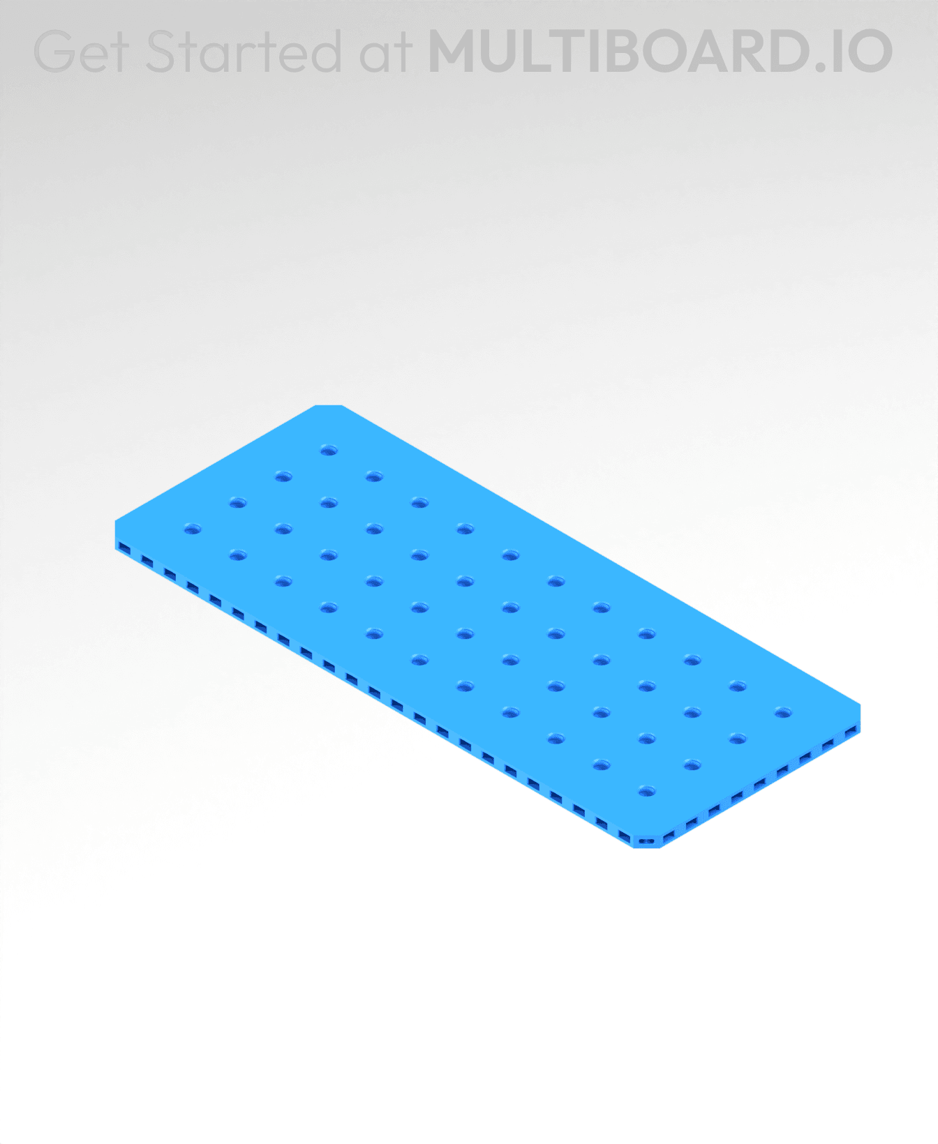 5x12 MU - Small Thread MU - MultiBoard Plate 3d model