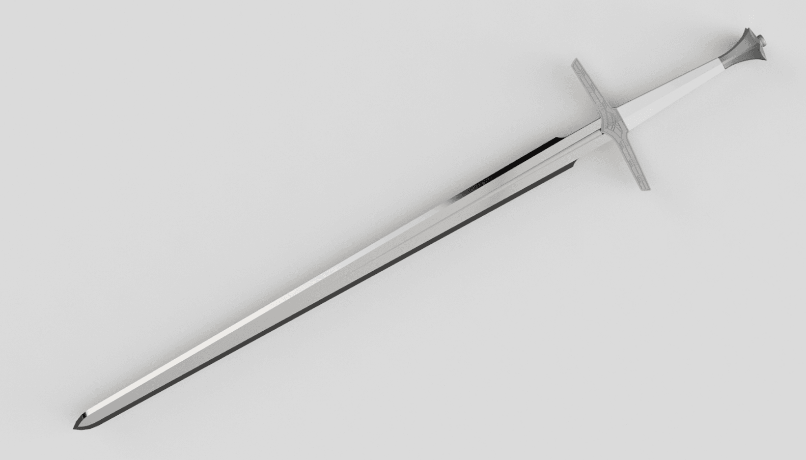 Silvers sword of the witcher 3d model