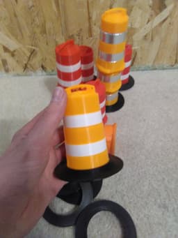 traffic drum 3d model