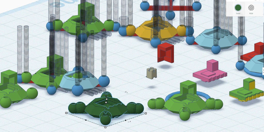 16x16_20x20_Tray Happymodel ExpressLRS_EP2 3d model
