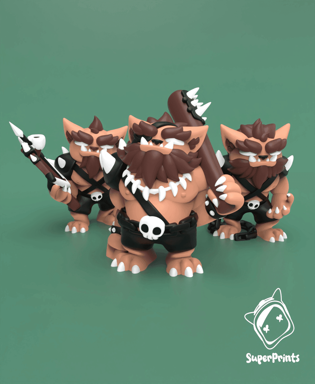 Bugbears - Easy Multicolor FDM RPG Minis (No supports) 3d model