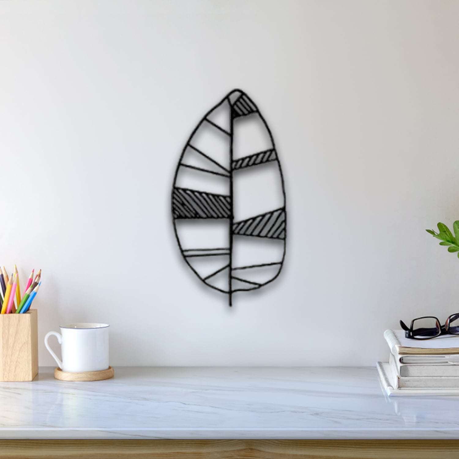 Leaf Wall Art 3d model