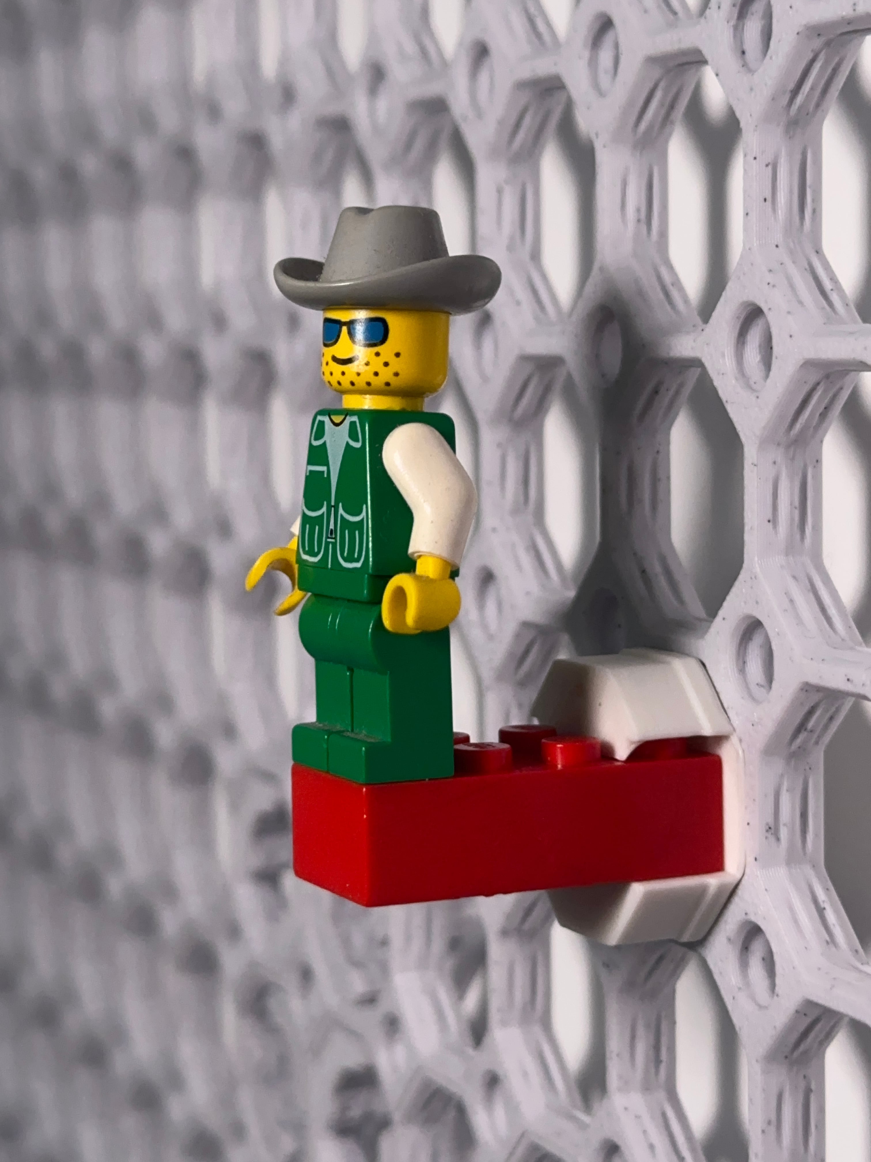 Multiboard directional snap for Lego Minififures display 3d model