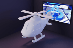 Helicoptero cartoon guerra.stl 3d model