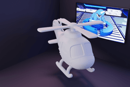 Helicoptero cartoon guerra.stl 3d model