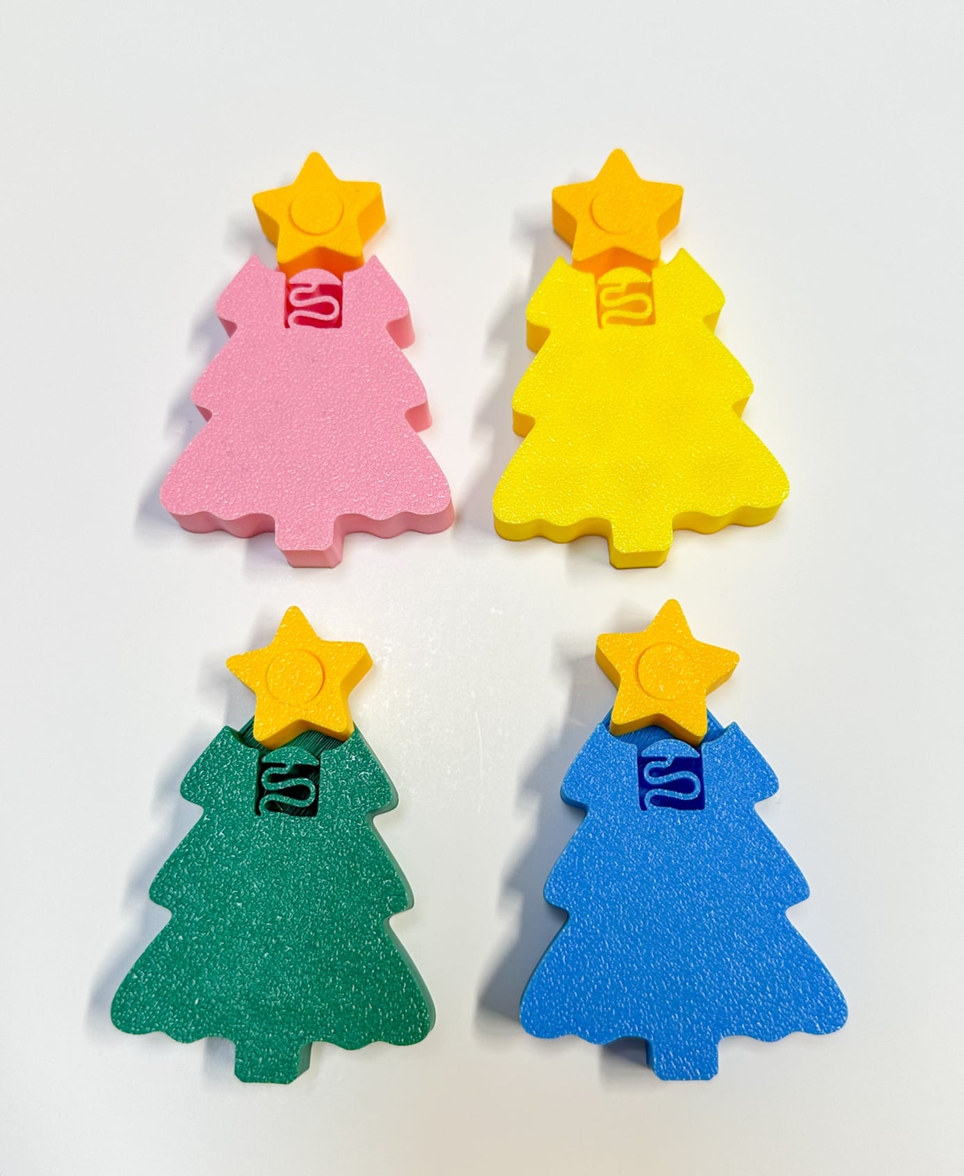 Clicky Christmas Tree Fidget 3d model