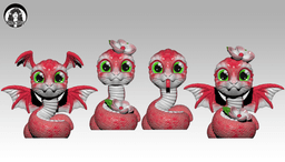 Serpent Hatchling 3d model
