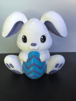 Easter Bunny With Egg 3d model