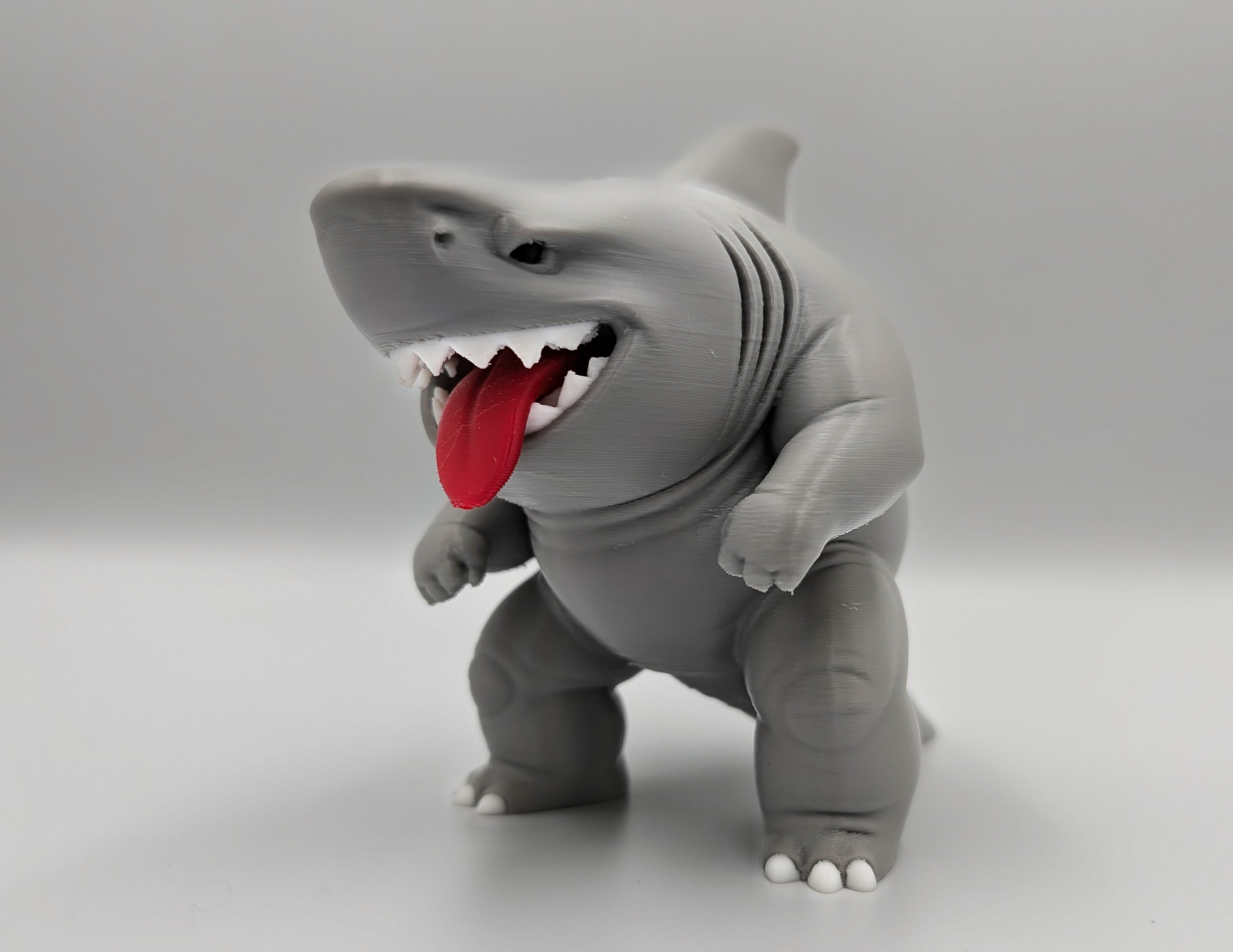 Chubby Shark - Multicolor Print 3d model