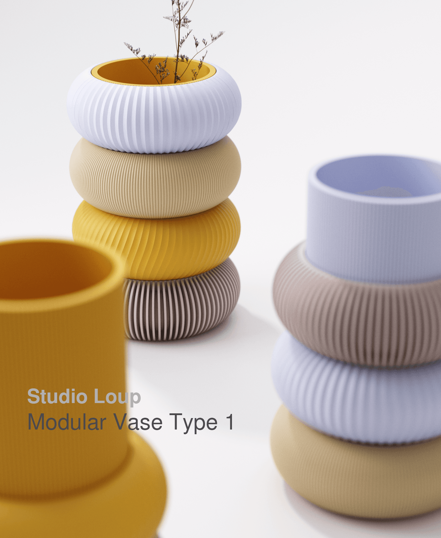 Modular Vase 3d model