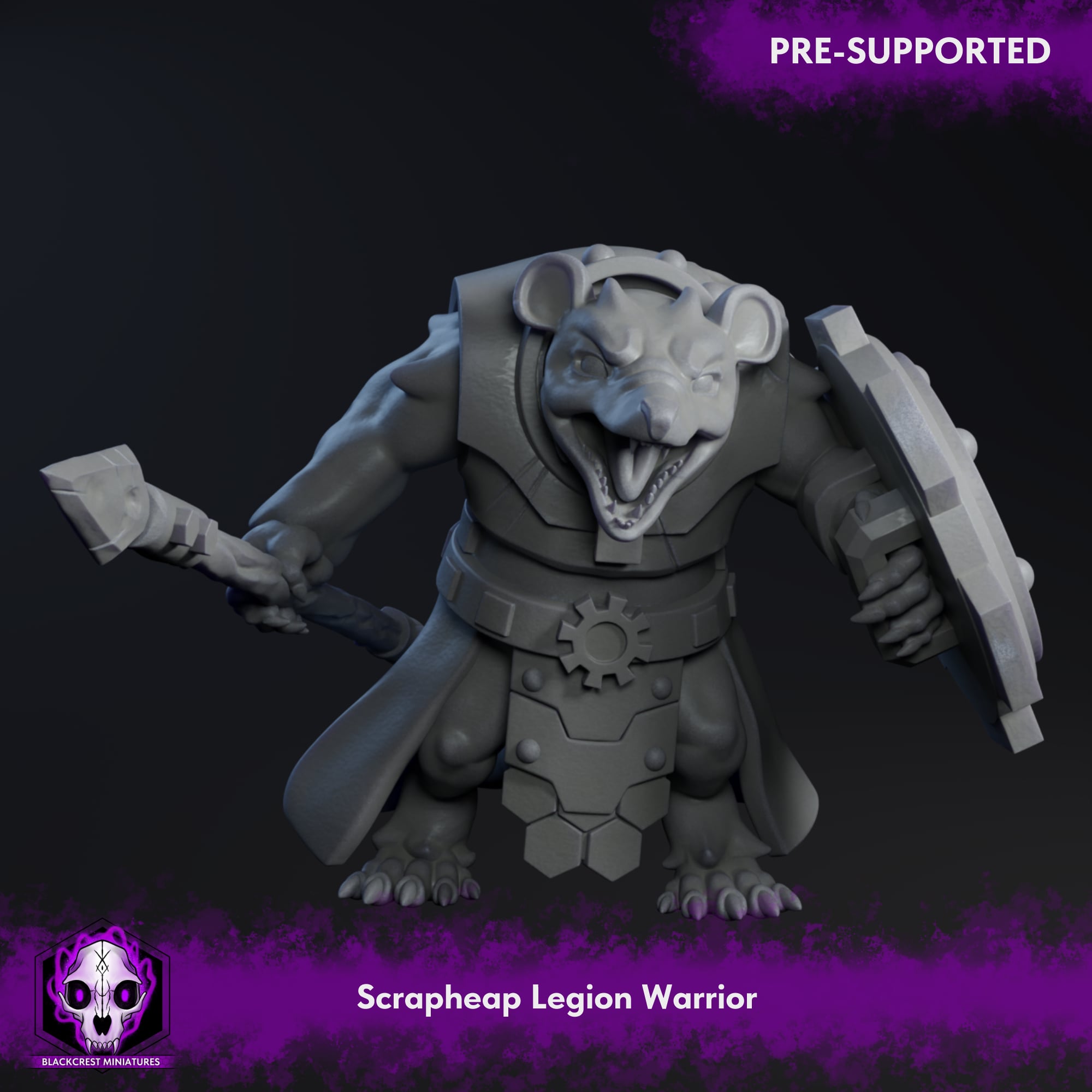 Scrapheap Legion | Possumfolk Warrior A 3d model