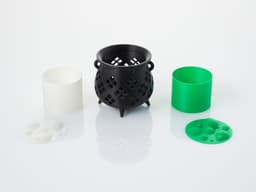 Cute Witch's Cauldron Tea Light 3d model