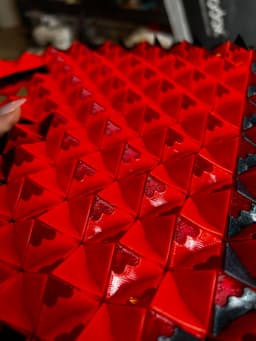 Pixelated Heart Bag – Modular 3D-Printed Handbag 3d model