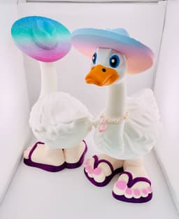 Garden Hat & Human Feet Goose Gear for Porch Goose 3d model