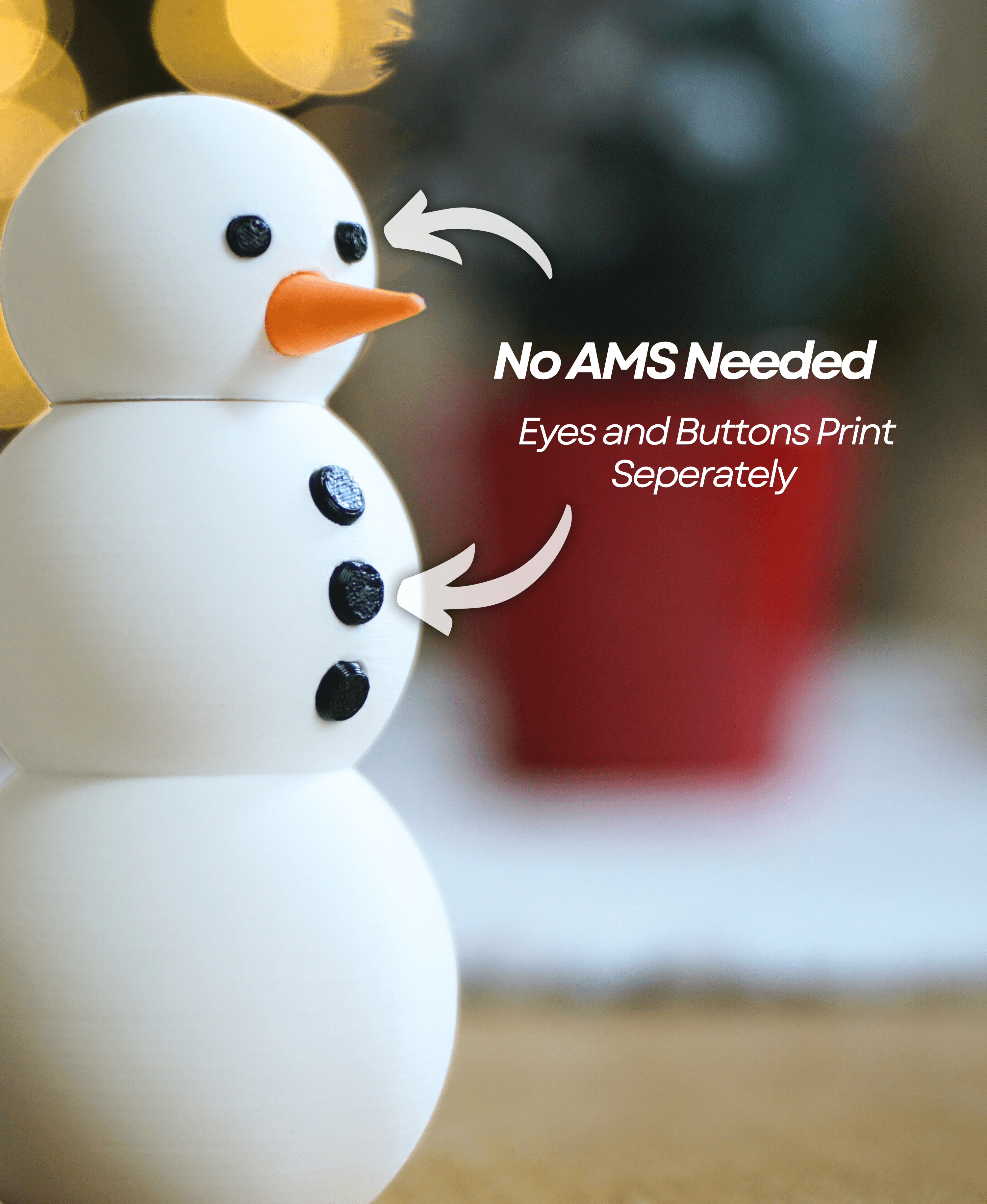 Snowman Cash Stash 3d model