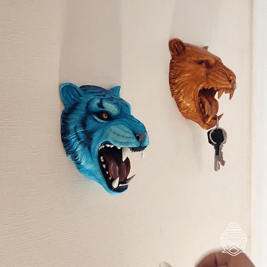 Wall Tiger 3d model