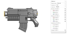 Locke Mk IIb Spearhead Boltgun(darktide) 3d model
