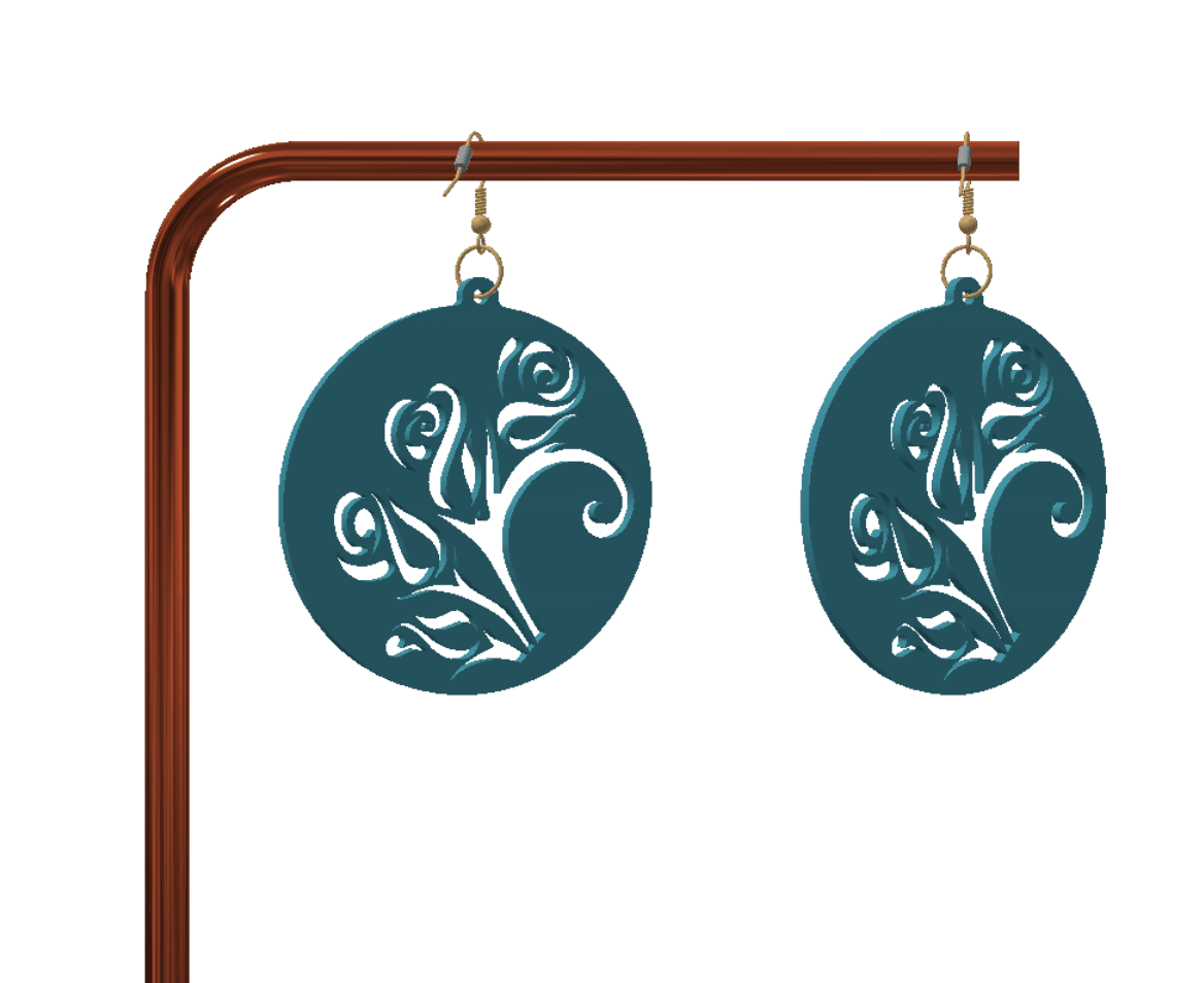 Cute keychain / earrings 3d model