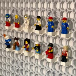 Multiboard directional snap for Lego Minififures display 3d model