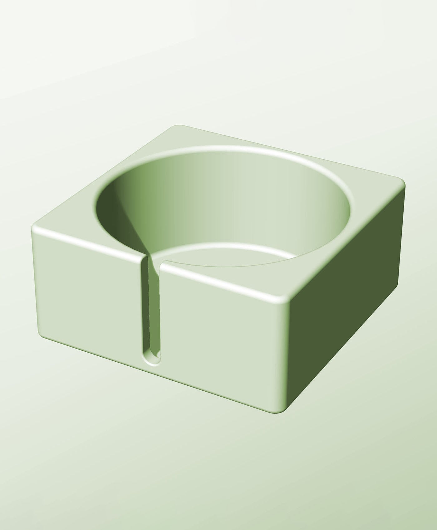CS128-65-S Stackable slotted bin box module for creative decor 3d model