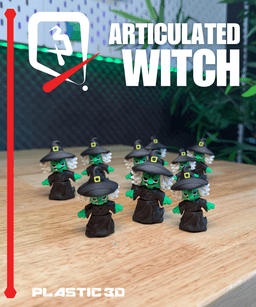 Articulated Small Witch — Tiny Spellcaster 3d model