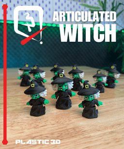 Articulated Small Witch — Tiny Spellcaster 3d model