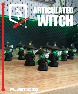 Articulated Small Witch — Tiny Spellcaster 3d model