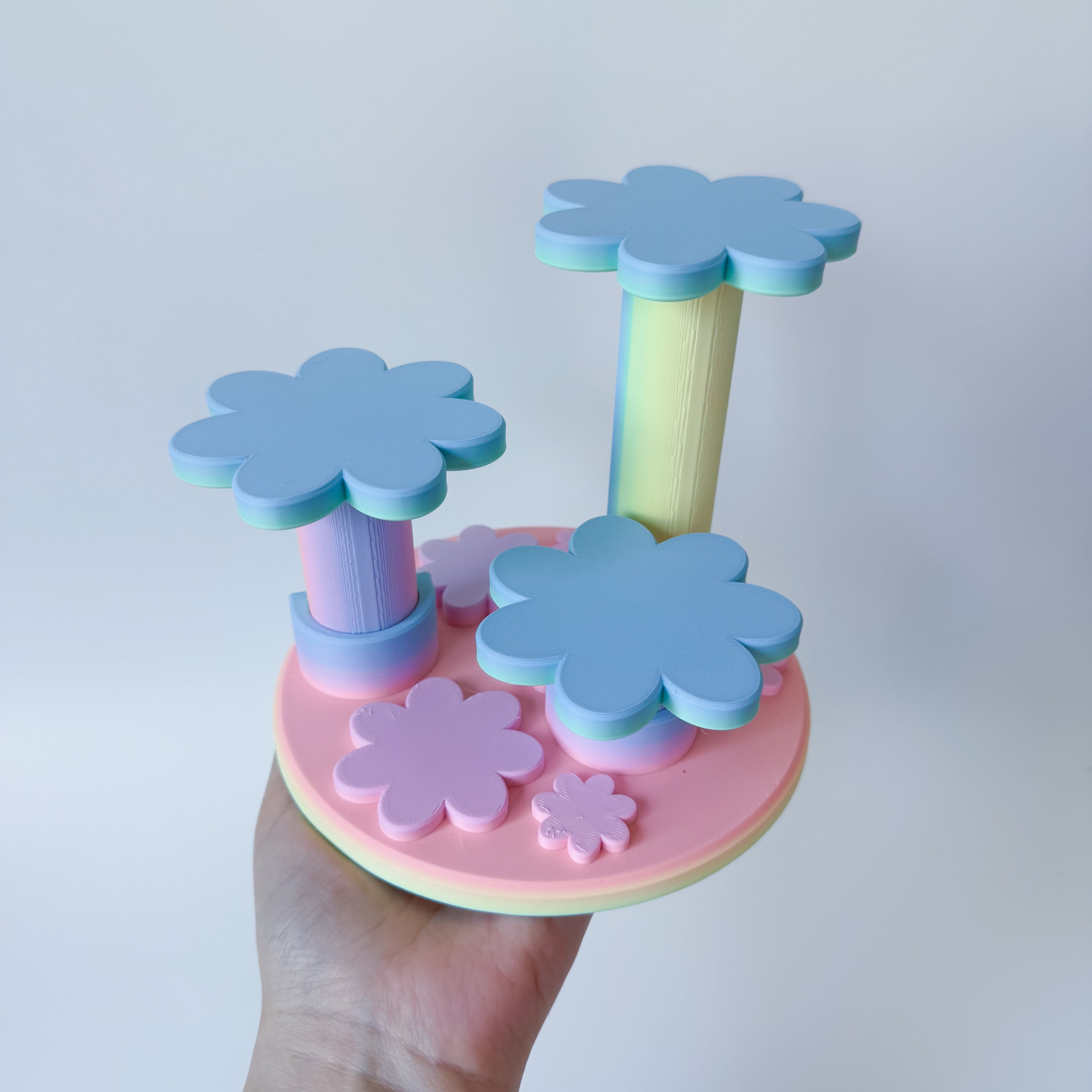 Flower tier stand 3d model