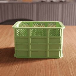 Functional Storage Crate Desktop Organizer 3d model