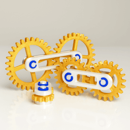 MODULAR GEARS TOY 3d model
