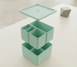ModuBox | Minimalist Grid Storage Solution 3d model