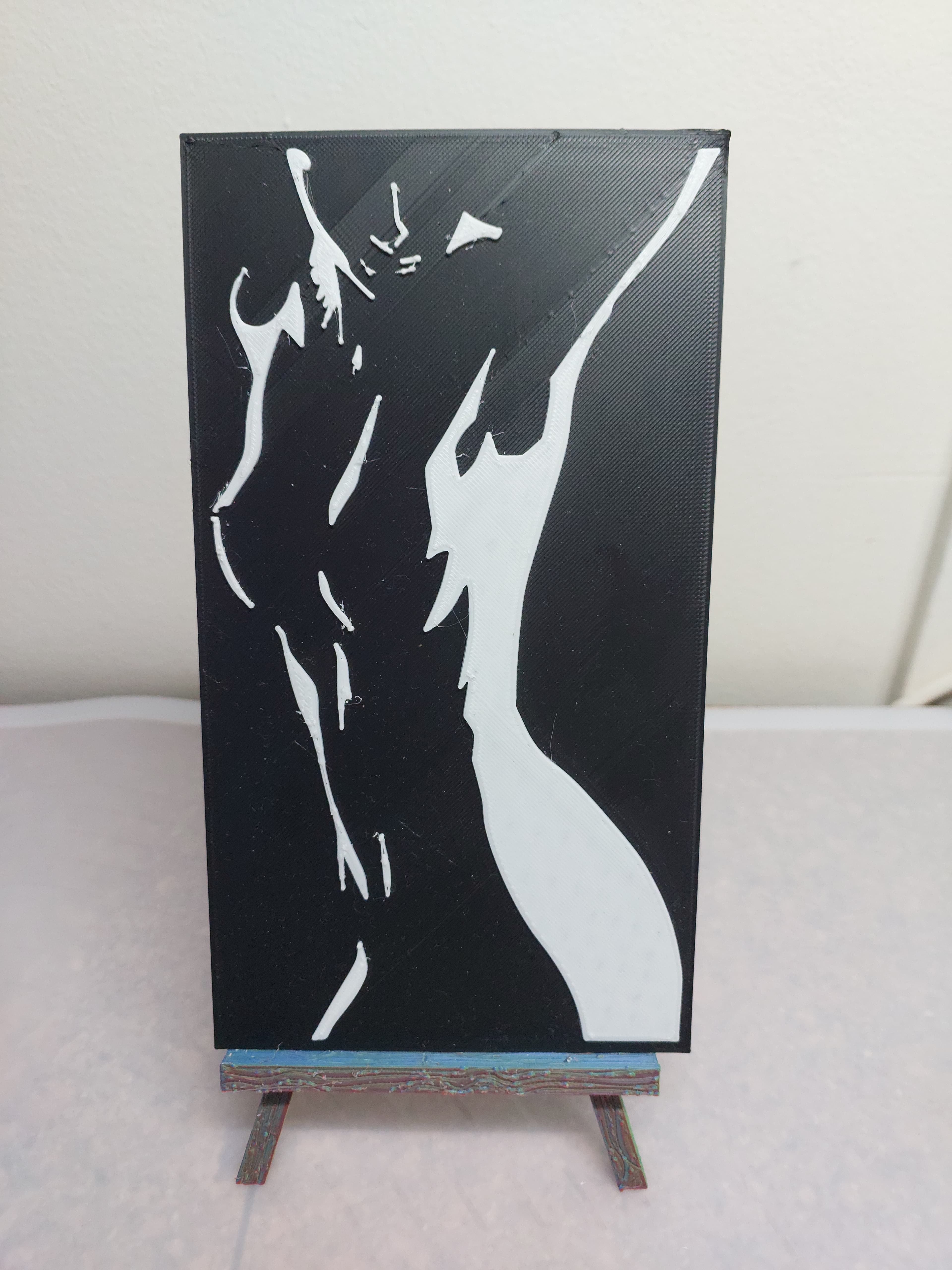 Black & White Wall Art 7 3d model