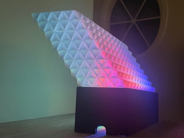 3D Triangular Prism LED Lamp 3d model