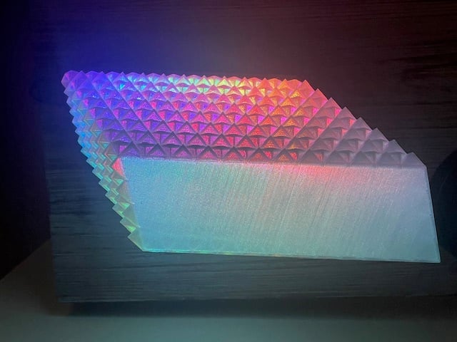 3D Triangular Prism LED Lamp 3d model