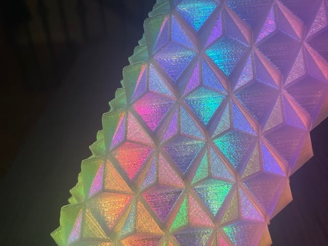 3D Triangular Prism LED Lamp 3d model