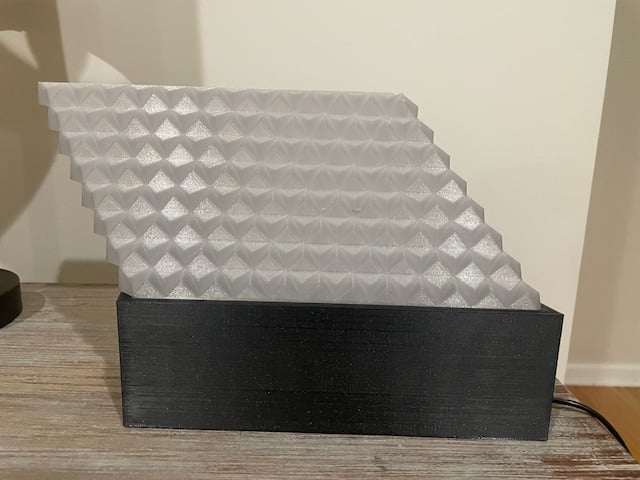 3D Triangular Prism LED Lamp 3d model