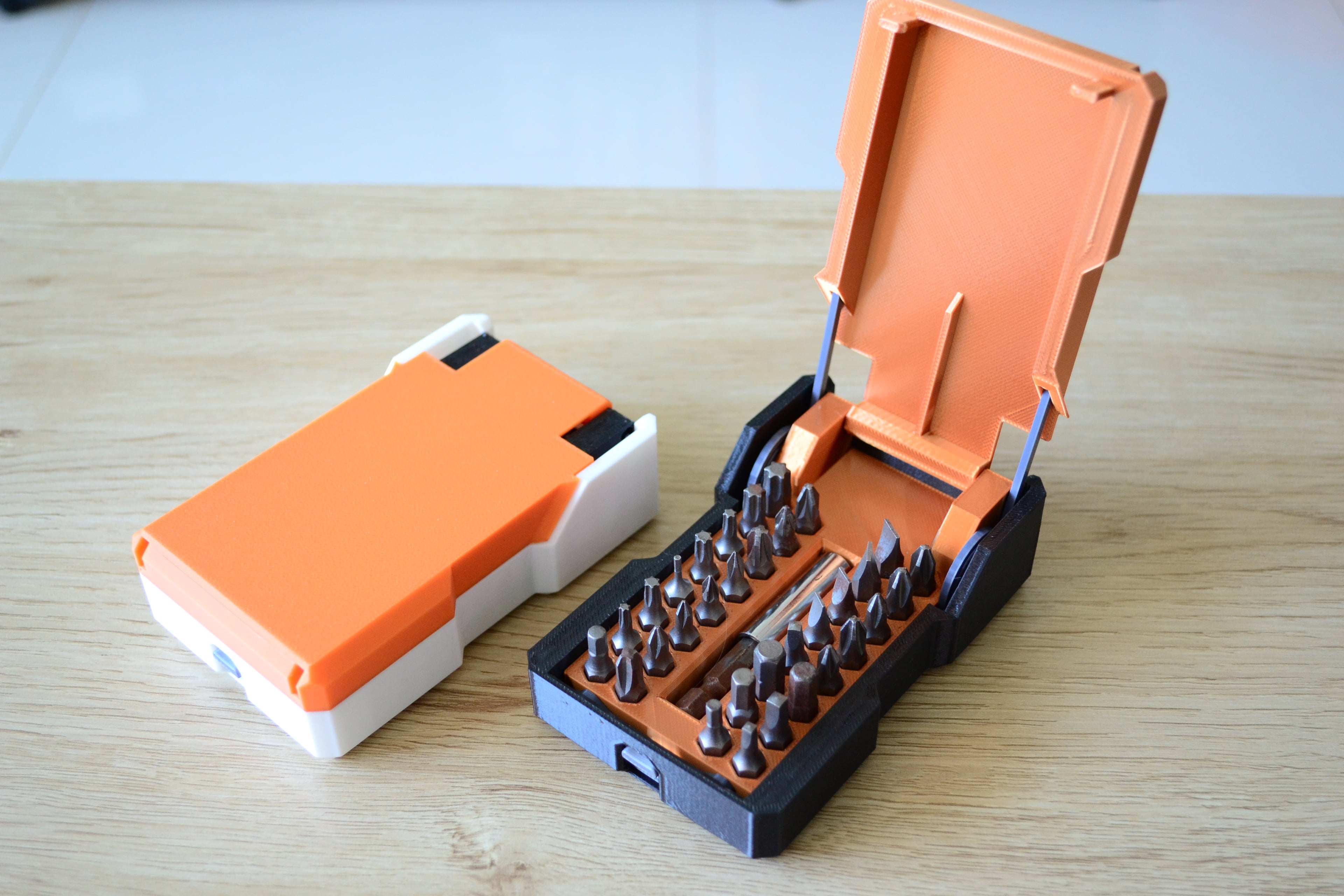 Spring-Loaded Hex Bit Case Box 3d model
