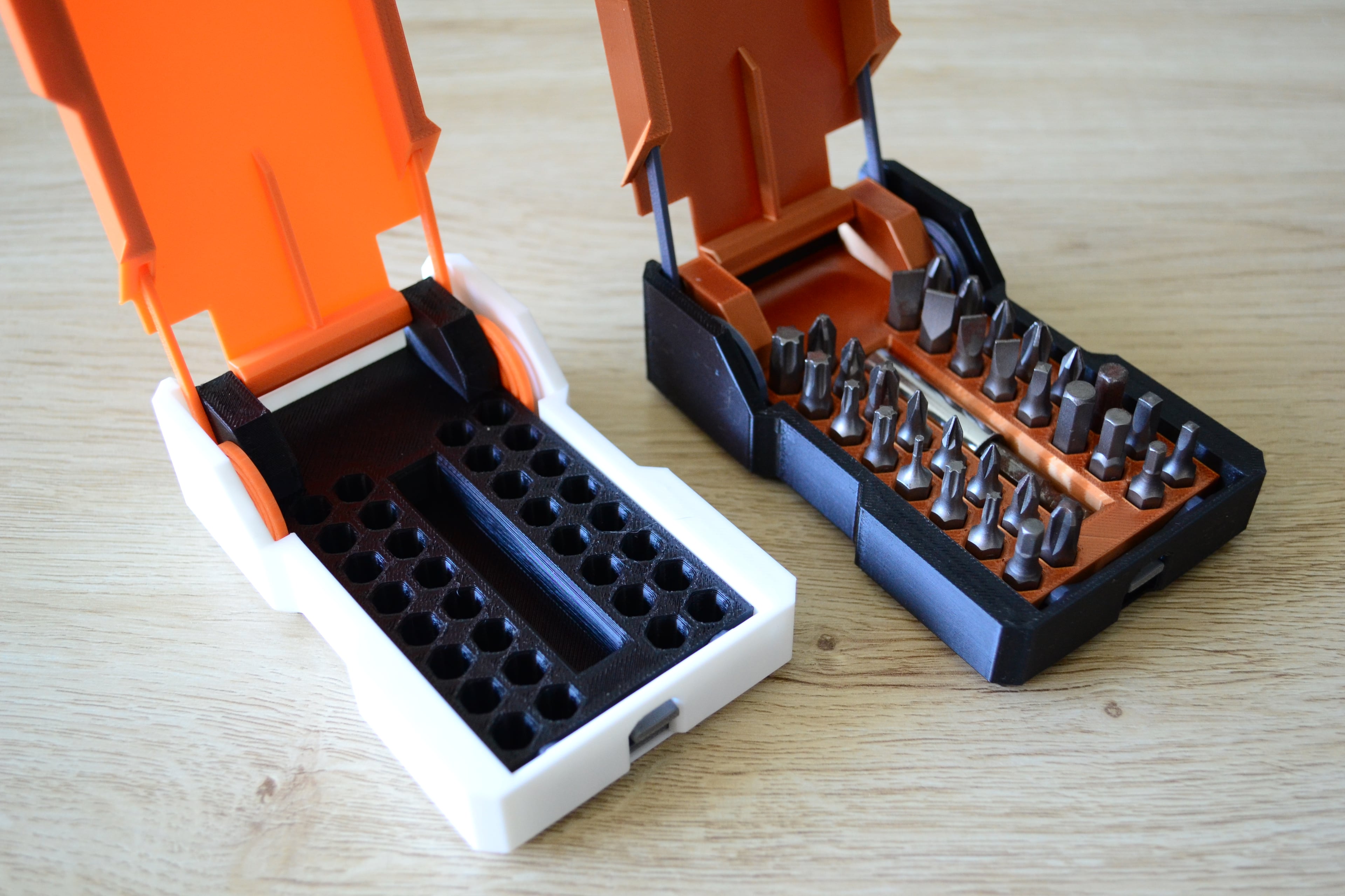 Spring-Loaded Hex Bit Case Box 3d model