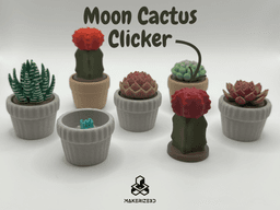 Moon Cactus Clicker 3d model