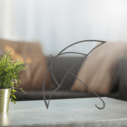 Umbrella Line Art, Modern, Minimalist 3d model