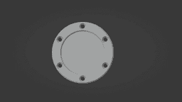 Steering wheel center cap 3d model